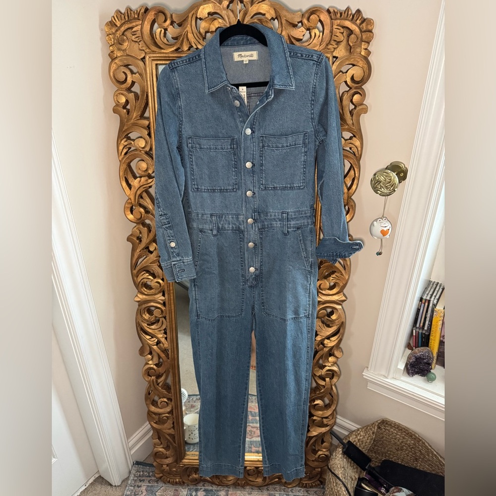 Madewell Blue Denim Overalls